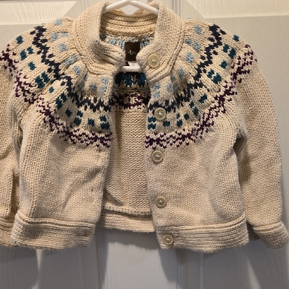 Tea Collection Thick Cotton Knit Button Up Sweater Size 2T - Picture 1 of 9